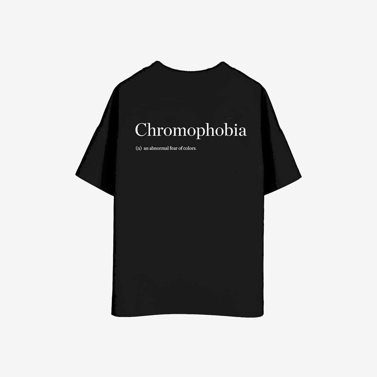 Camiseta Oversize Chromophobia Negra